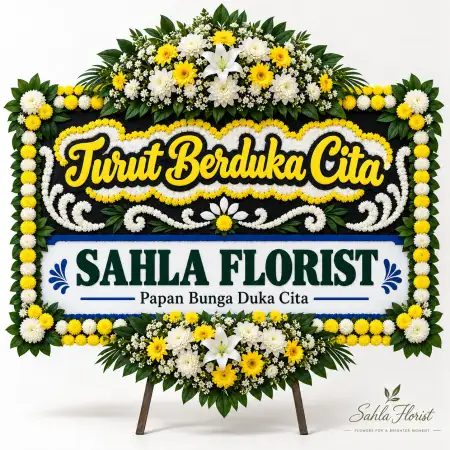 Papan Bunga Duka Manado