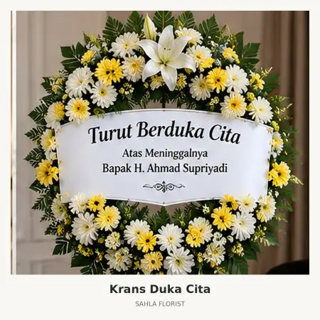 Krans Bunga Duka Manado